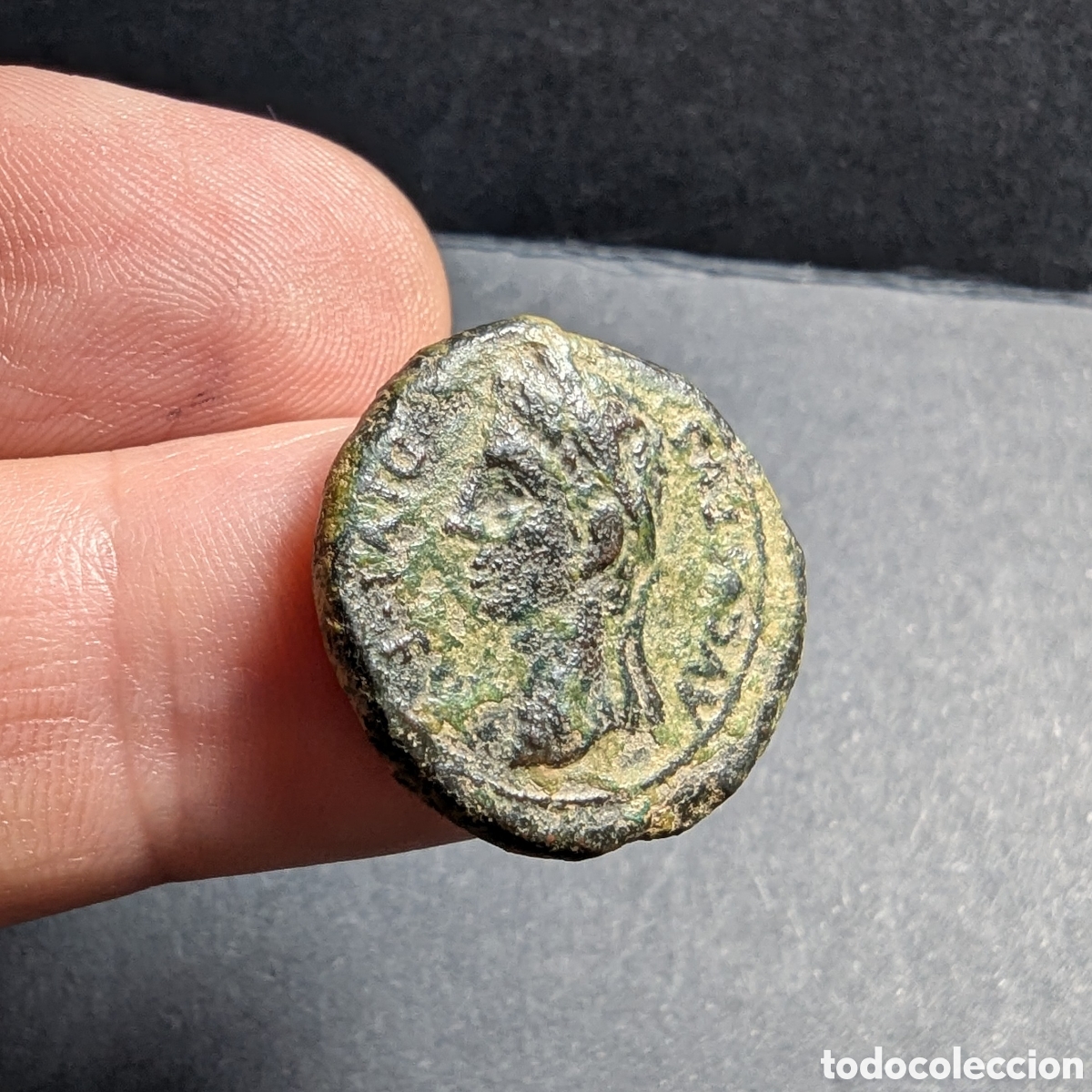 Monedas ib&eacute;ricas: Semis hispano-romano Caesaraugusta 27 a.C.-14 d.C. Augusto - Foto 3