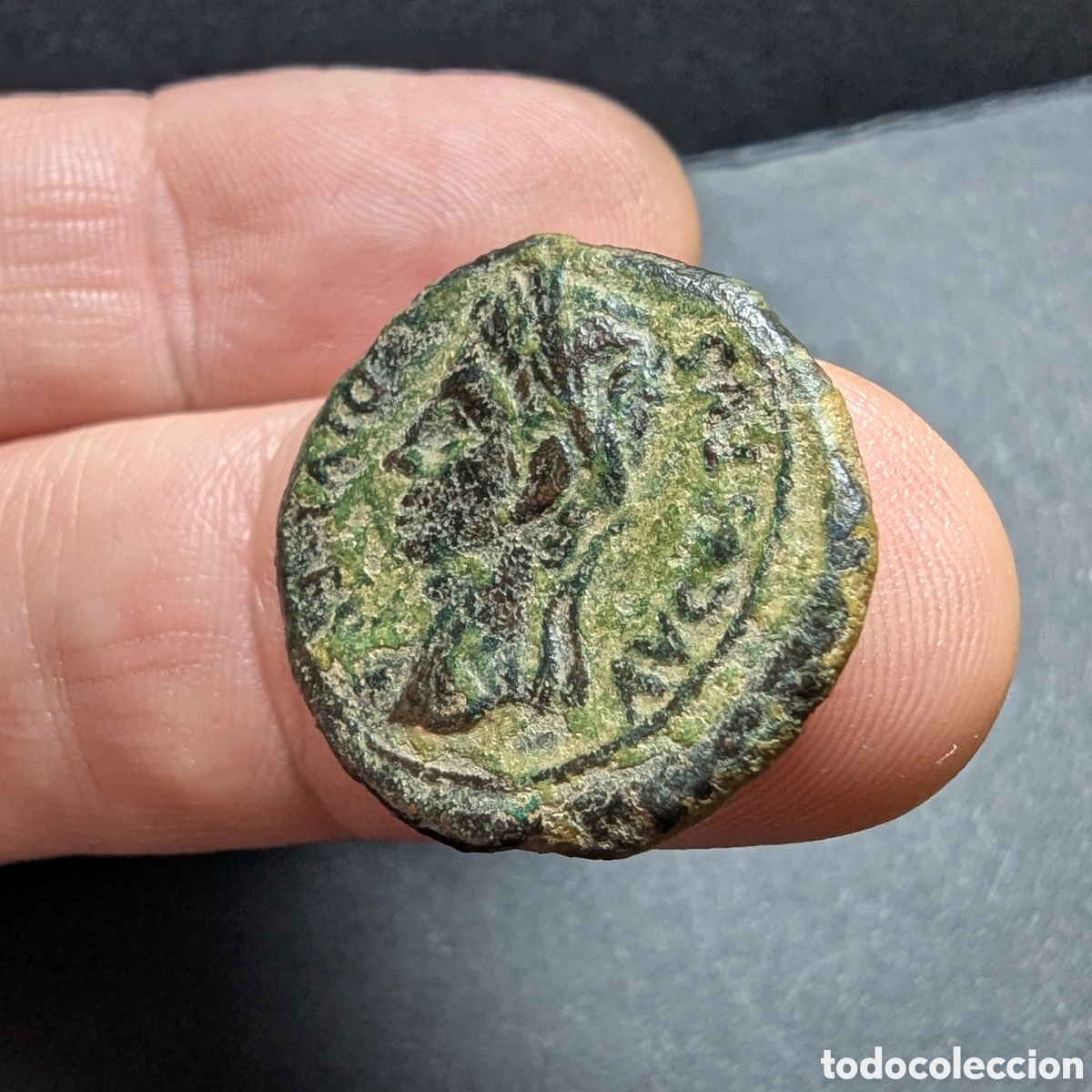 Monedas ib&eacute;ricas: Semis hispano-romano Caesaraugusta 27 a.C.-14 d.C. Augusto - Foto 4