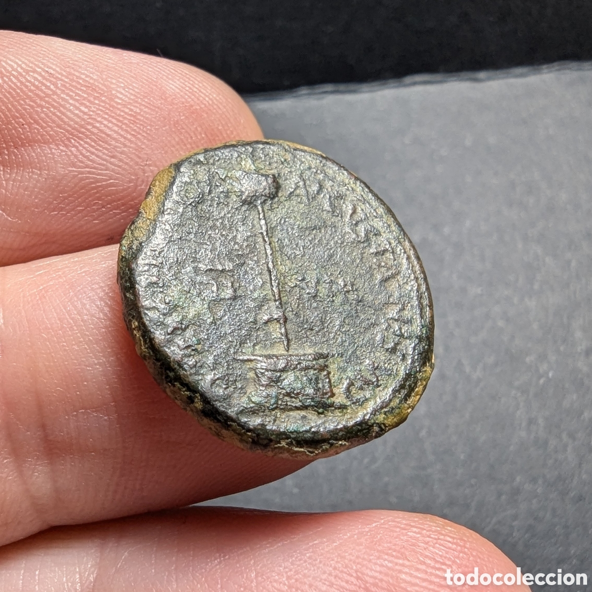 Monedas ib&eacute;ricas: Semis hispano-romano Caesaraugusta 27 a.C.-14 d.C. Augusto - Foto 5