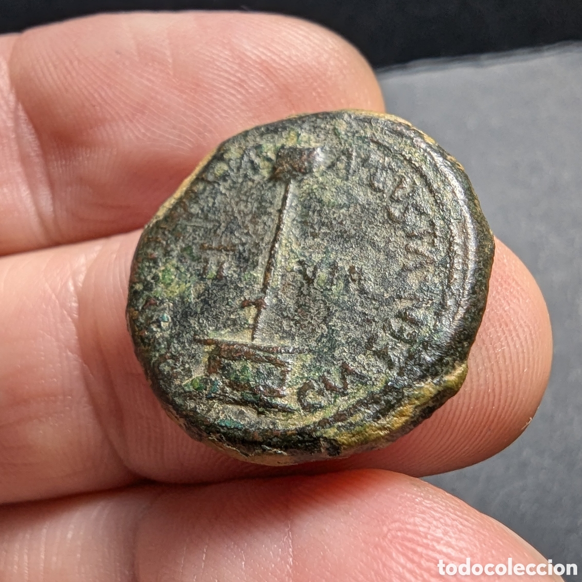 Monedas ib&eacute;ricas: Semis hispano-romano Caesaraugusta 27 a.C.-14 d.C. Augusto - Foto 6