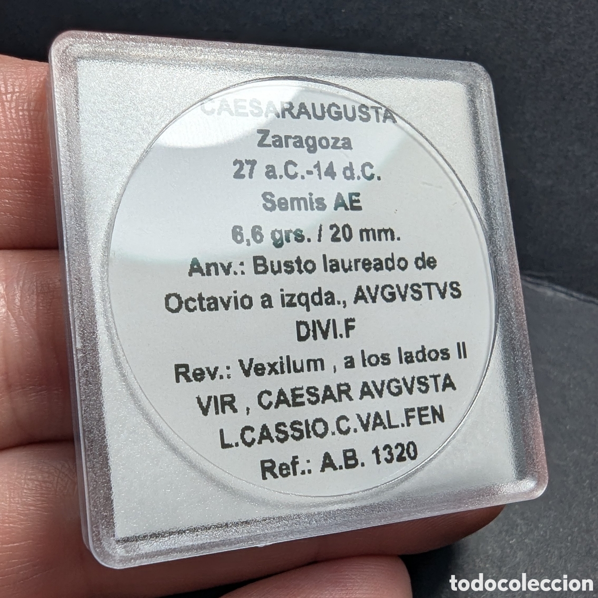 Monedas ib&eacute;ricas: Semis hispano-romano Caesaraugusta 27 a.C.-14 d.C. Augusto - Foto 10