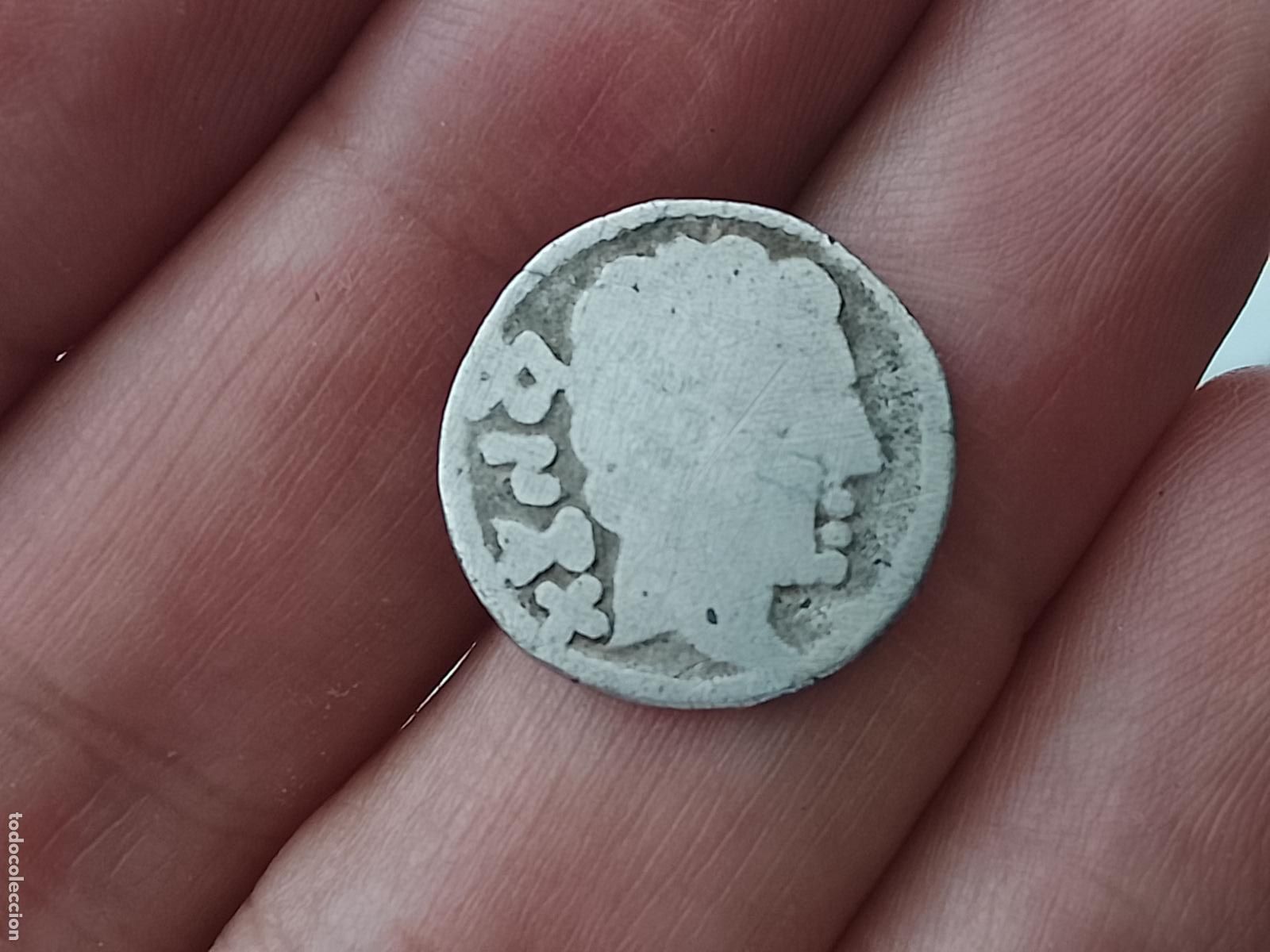 Monedas ib&eacute;ricas: Baskunes, Navarra. Denario original de plata maciza