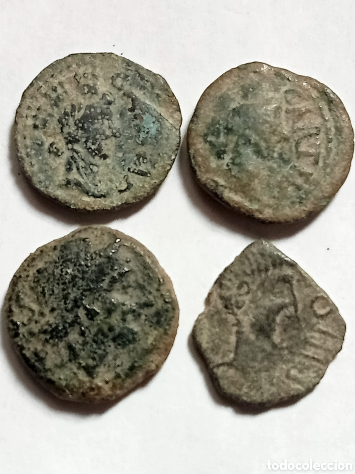 Monedas ib&eacute;ricas: 4 MONEDAS IBERICAS - SIGLO I B.C. - 3 SEMIS 1 CUADRANTE