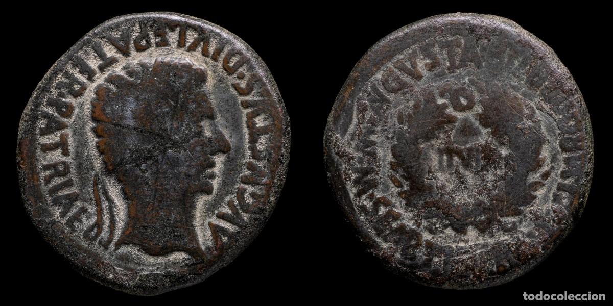 Monedas ib&eacute;ricas: Ancient Hispania - Augustus As, Bilbilis (Calatayud, Zaragoza) - 29 mm / 15,15 gr.
