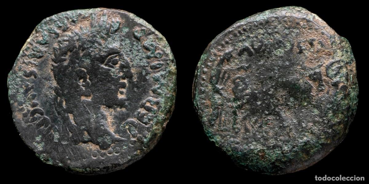 Monedas ib&eacute;ricas: Ancient Hispania - Augustus As Emerita Augusta (Merida) - 23 mm / 10,22 gr.