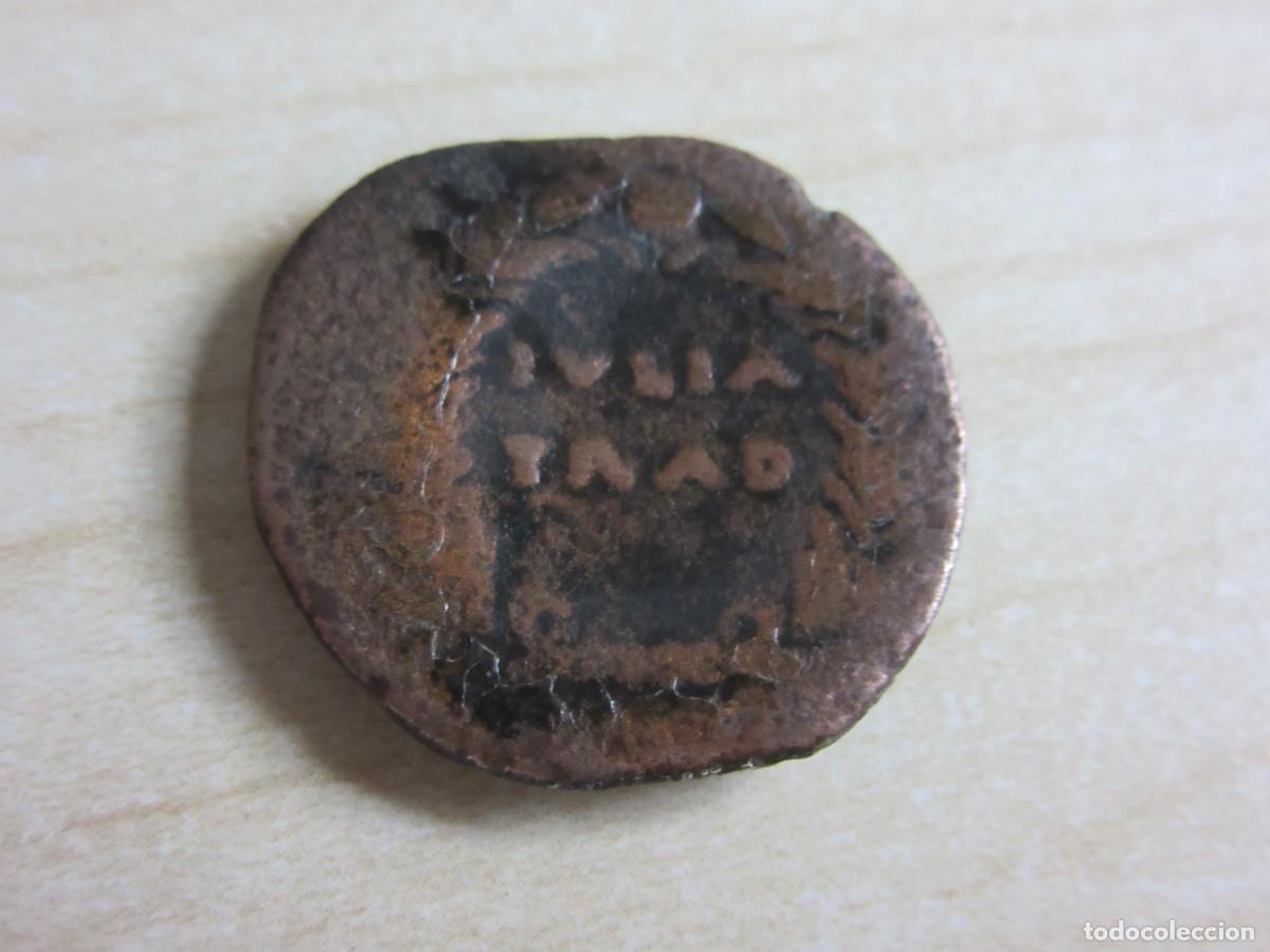 Iberian Coins: As de Iulia Traducta (Algeciras -C&aacute;diz) S I AC Anverso Augusto di&aacute;metro2,4 cm Peso 11,57 gr