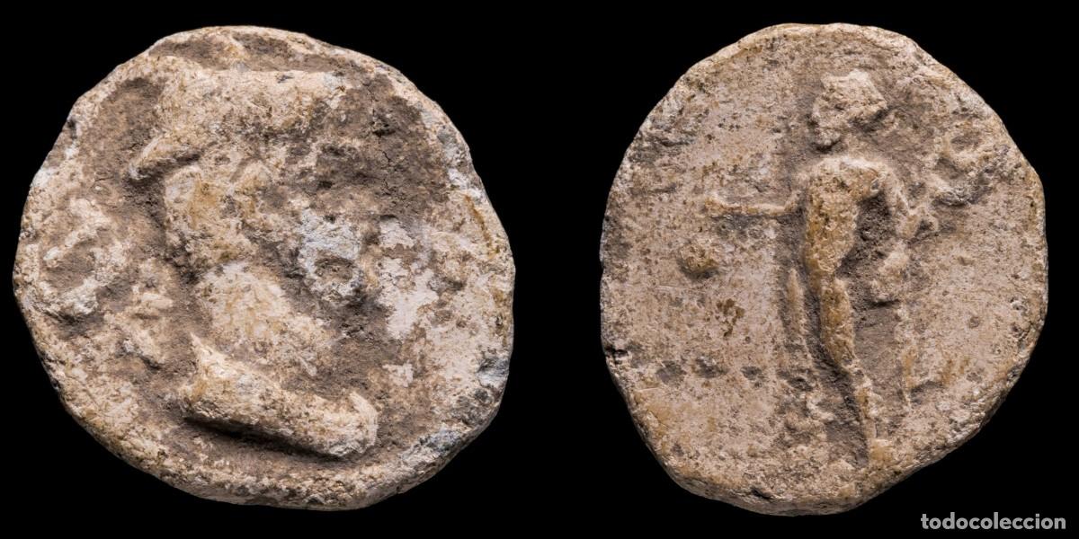Monete iberiche: Ancient Hispania - Lead Monetiforme, mining Series - 16 mm / 3,36 gr.