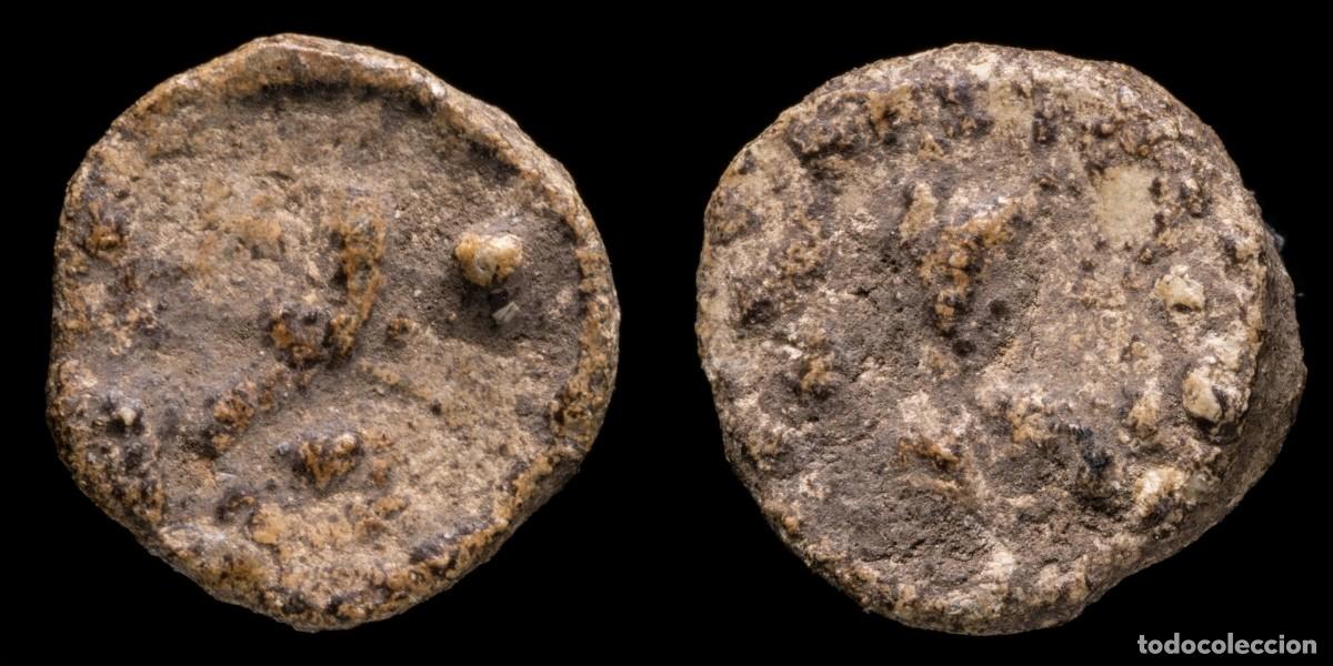 Monete iberiche: Ancient Hispania - Lead Monetiforme, mining Series - 13 mm / 3,74 gr.