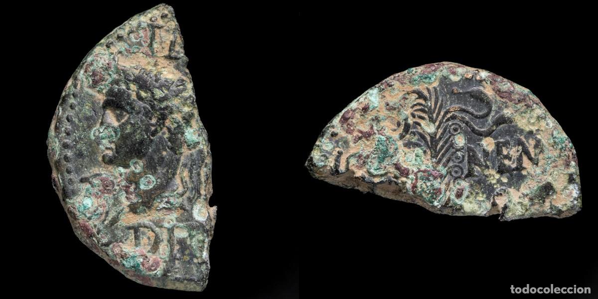 Iberische M&uuml;nzen: Augustus with Agrippa As, Gaul, Nemausus - 27 mm / 6,76 gr.