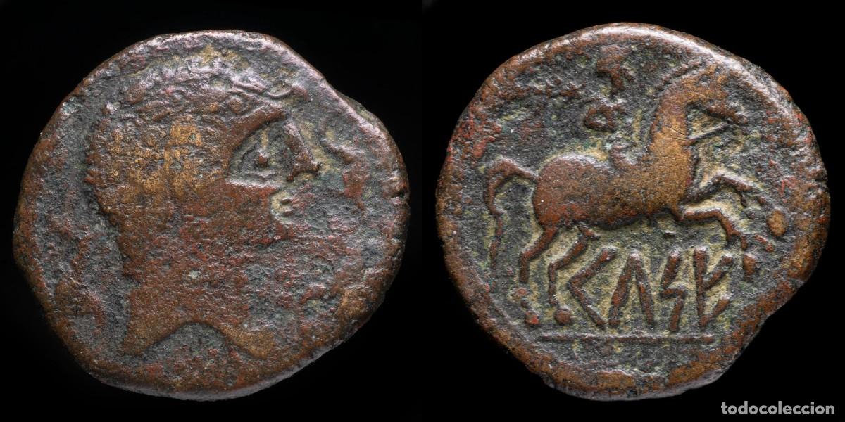 Iberische M&uuml;nzen: Ancient Hispania - As Kese Tarraco (Tarragona) - 29 mm / 13,37 gr.