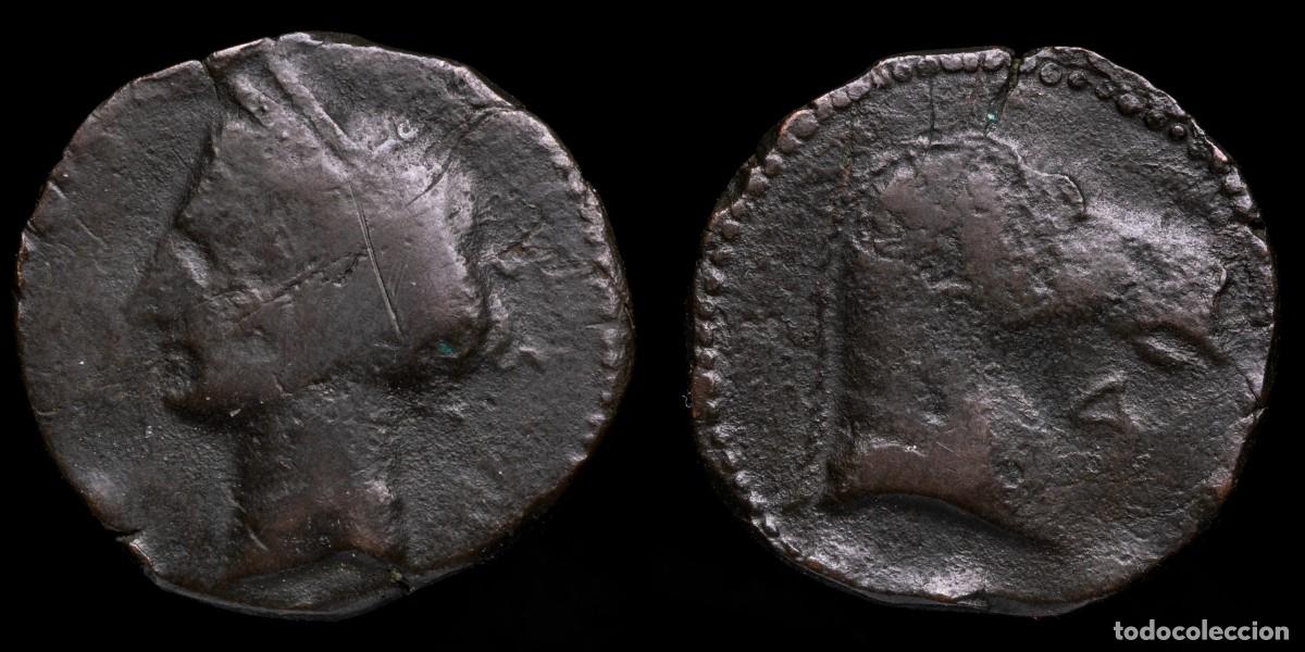 Iberische M&uuml;nzen: Ancient Hispania - Calco Hispanic-Carthaginian (Cartagena) - 24 mm / 8,82 gr.