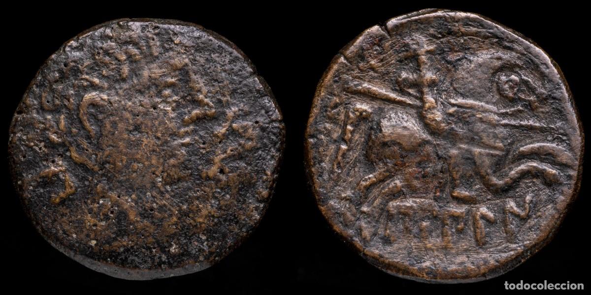 Iberische M&uuml;nzen: Ancient Hispania - As Bilbilis (Calatayud, Zaragoza) - 27 mm / 7,85 gr.