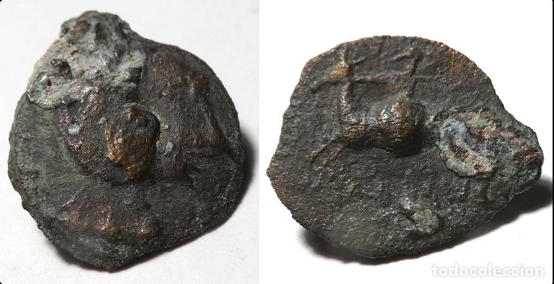 Monnaies ib&eacute;riques: Moneda a identificar ,mide 1,7 cm