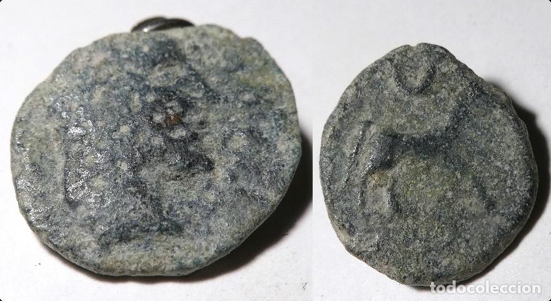 Monedas ib&eacute;ricas: Moneda a identificar ,mide 2 cm - Foto 1