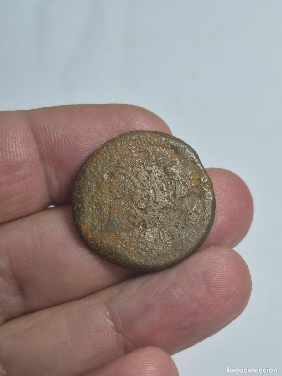 Iberian Coins: NT/ AS IBERICO GADES CON RESELLO DE DELFIN EN REVERSO 12,12 GRS (A1917)