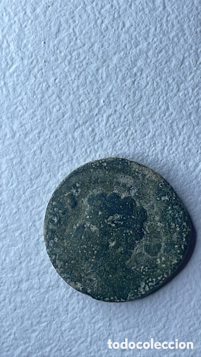 Iberian Coins: As hispanorromano Augusto (busto a izquierda) - Colonia Patricia con contramarca CR en reverso
