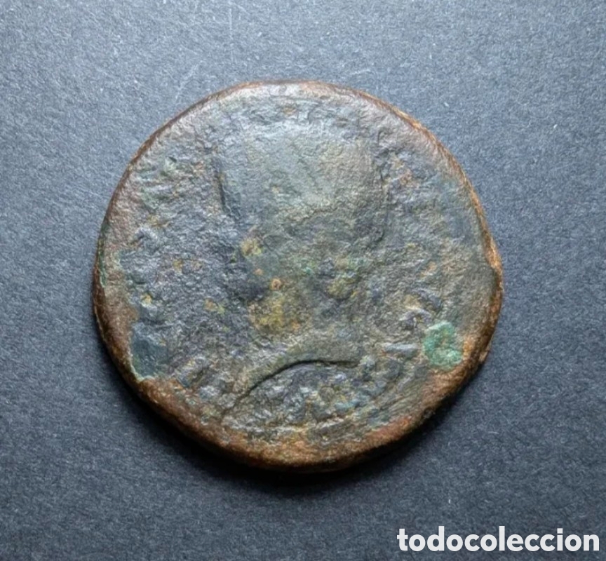 Monedas ib&eacute;ricas: As hispano-romano Acci 14-36 d.C. ( Tiberio ) - Foto 1