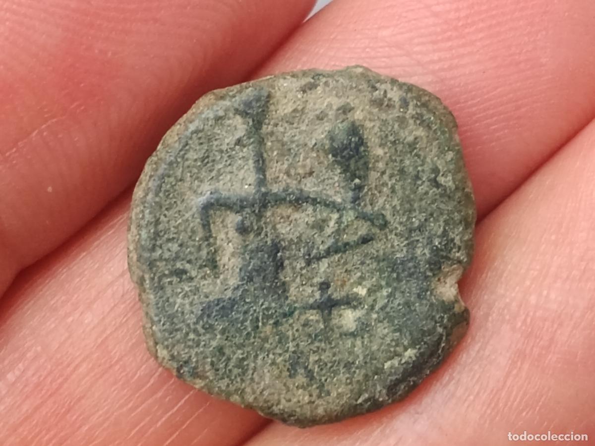 Monedas ib&eacute;ricas: Irippo, semis. Sur de Sevilla. Augusto 27a.C - 14 d.C
