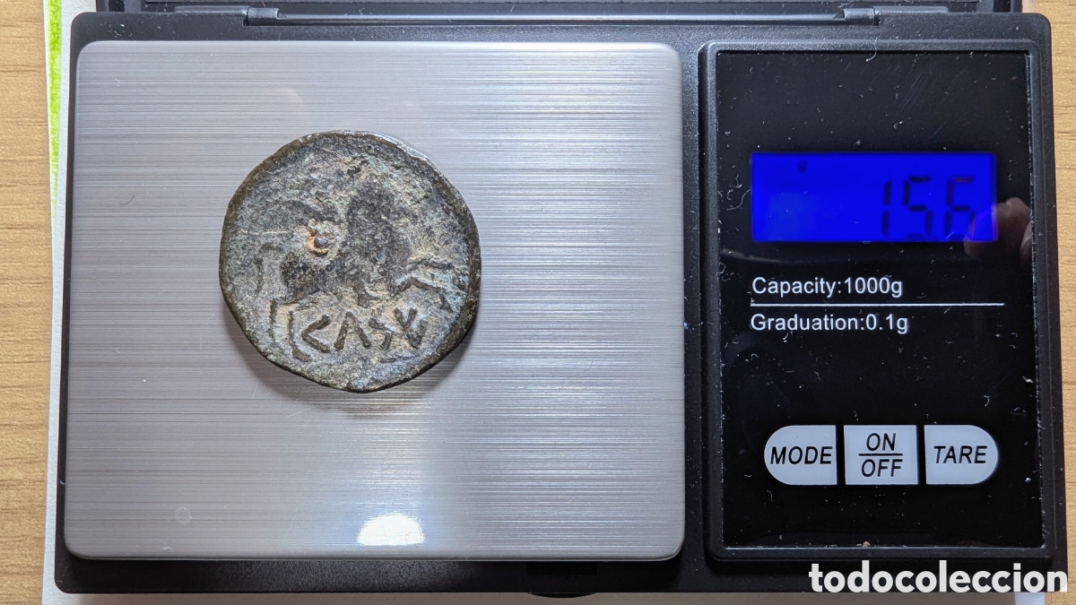 Monedas ib&eacute;ricas: Moneda &iacute;bera Kelse/Celsa &rdquo;biling&uuml;e&rdquo; 49-44 a.C. &rdquo;m&oacute;dulo grande&rdquo; - Foto 9