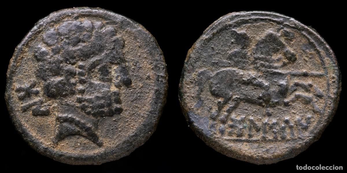 Monedas ib&eacute;ricas: Ancient Hispania - Silver Denarius Bolscan (Huesca) - 18 mm / 3,48 gr.
