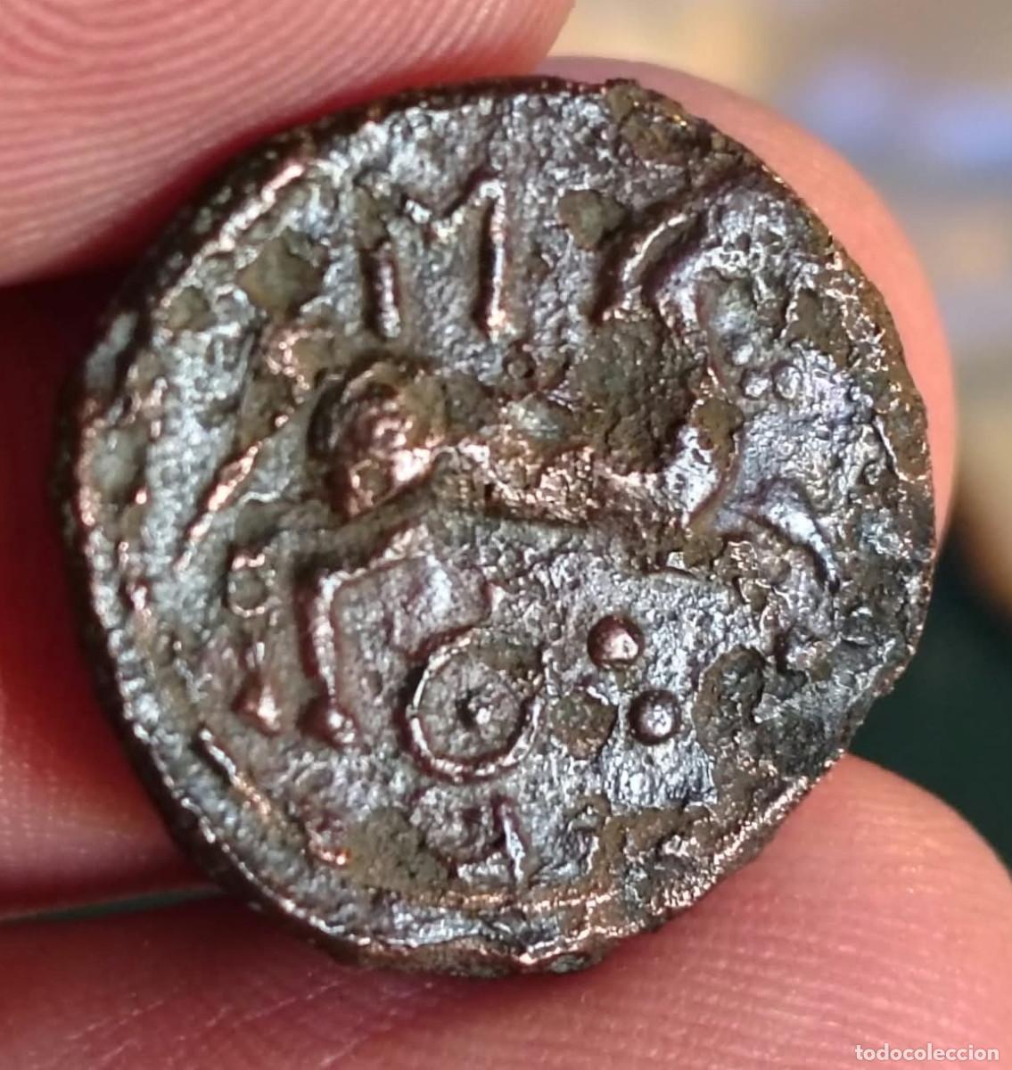 Monedas ib&eacute;ricas: XS- KUELIOKOS Semis Caballo y letras S y Ku RARA