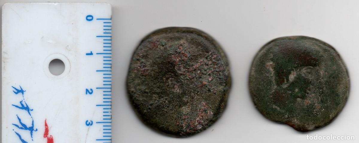Monedas ib&eacute;ricas: dos monedas as de castulo