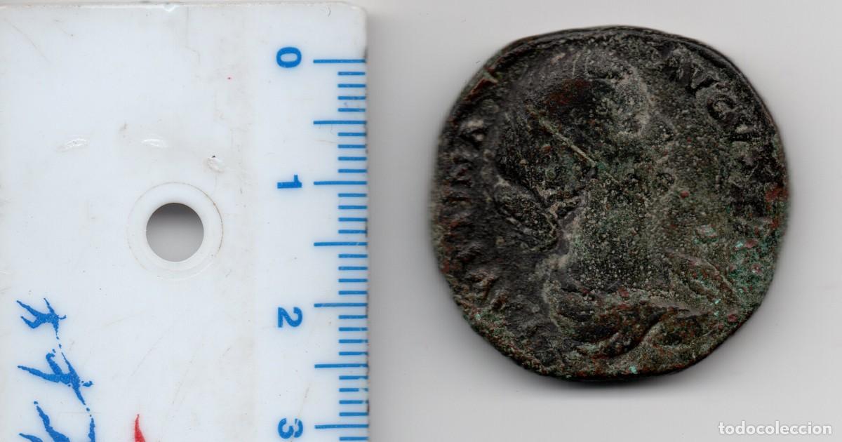 Monedas ib&eacute;ricas: moneda romana as faustina