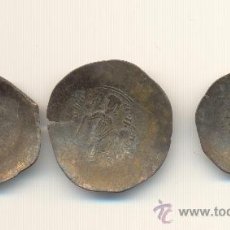 Monedas Imperio Bizantino: 25- BARATO LOTE DE TRES BONITAS PIEZAS DEL TIPO CÓNCAVO IMPERIO BIZANTINO A CLASIFICAR. Lote 26064755