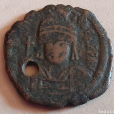 Monedas Imperio Bizantino: CAMPO67 - BYZANTINAS . MAURICIO TIBERIO . FOLLIS , CONSTANTINOPLA . 9,9 GRAMOS/29 MM.. Lote 340810618