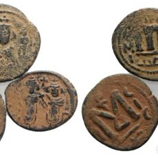 Monedas Imperio Bizantino: LOTE DE 3 MONEDAS ARABICO-BIZANTINAS AE. A CATALOGAR.
