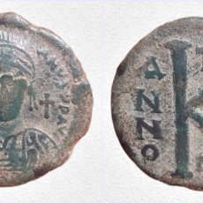 Monedas Imperio Bizantino: MEDIO FOLLIS. JUSTINIANO I. IUSTINIANUS I 20 NUMMI.. Lote 365765896