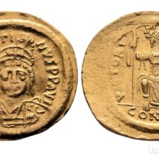 Monedas Imperio Bizantino: SOLIDO JUSTINIANO II AD 565-578. CONSTANTINOPLE AVE MUY RARO RARE RR ORO GOLD. Lote 394149464