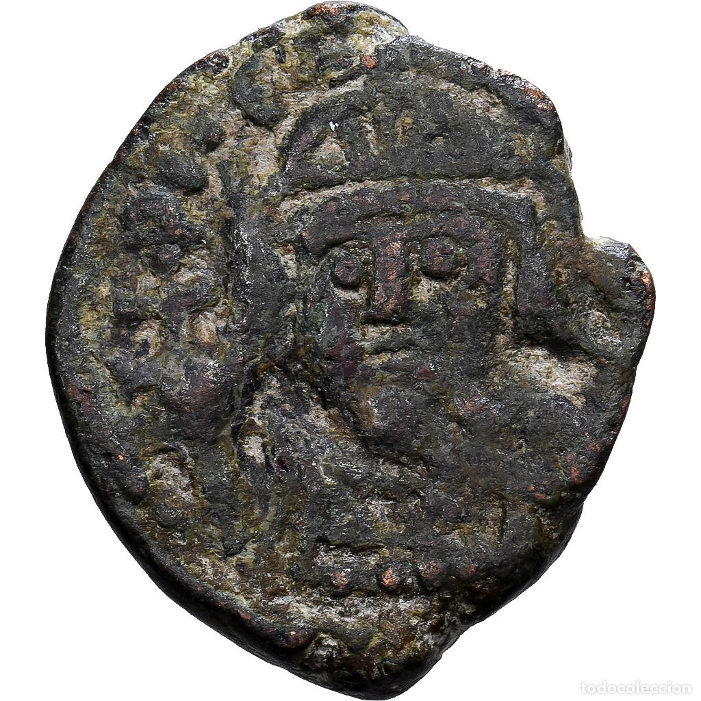 Monedas Imperio Bizantino: [#139504] Byzantine Empire, Heraclius, 1/2 follis, 610-641, Carthage, Bronce, BC+