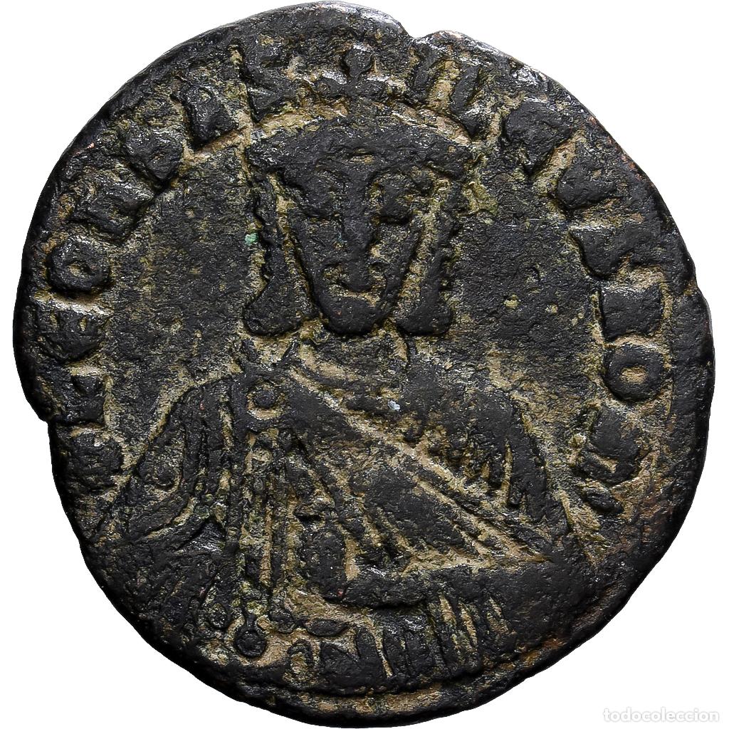 Monedas Imperio Bizantino: [#139503] Byzantine Empire, Leo VI the Wise, Follis, 886-912, Constantinople, Bronce, BC+