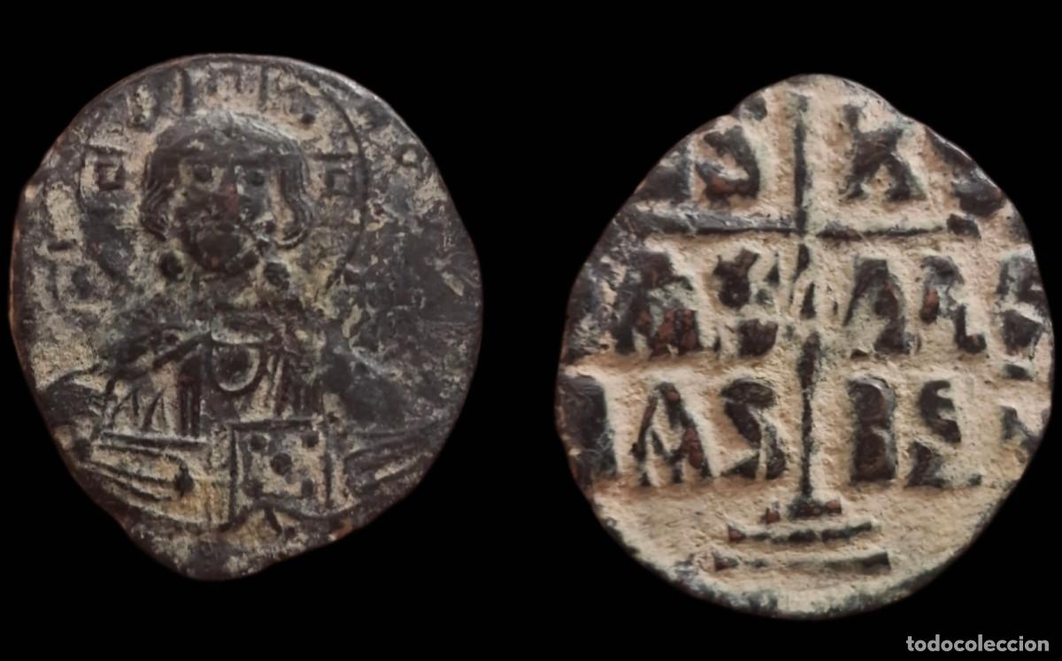 Monedas Imperio Bizantino: Follis bizantino del Emperador ROMANO III ARGIROS 1028-1034 dC