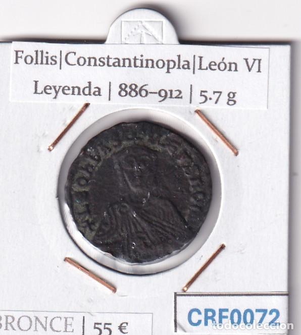 Monedas Imperio Bizantino: CRF0072 MONEDA IMPERIO BIZANTINO FOLLIS CONSTANTINOPLA LEON VI 886-912