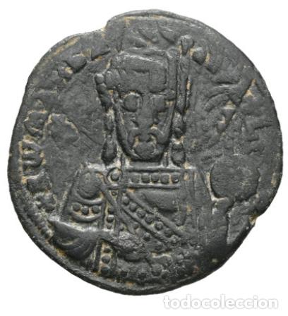Monedas Imperio Bizantino: Imperio Bizantino &middot; Constantino VII con Romano I y Crist&oacute;bal &middot; Follis &middot; 913-959 d.C.