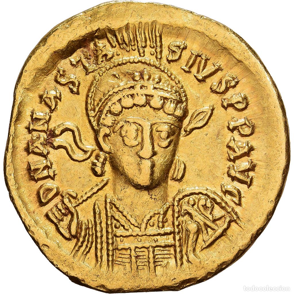 Monedas Imperio bizantino: [#1203067] Byzantine Empire, Anastasius I, Solidus, 491-498, Constantinople, Oro, EBC