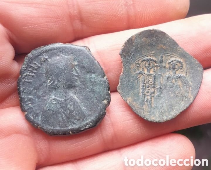 Byzantine Empire Coins: Lote 2 monedas bizantinas
