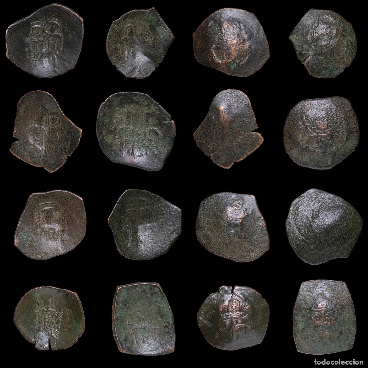 Monedas Imperio bizantino: Byzantine Empire, Lot of 8 Scyphate coinsScyphates are concave or &rdquo;cup-shaped&rdquo; Byzantine coins minte