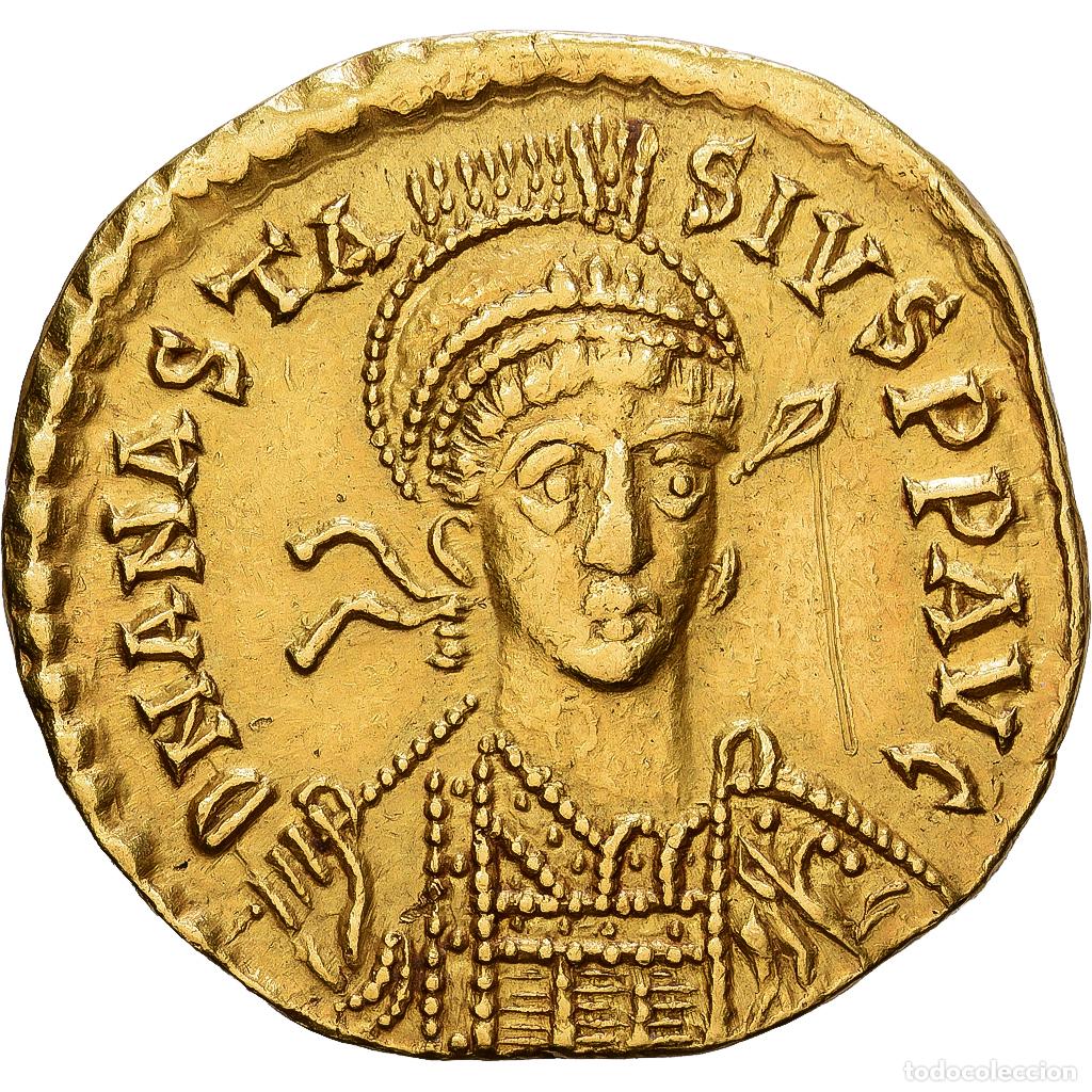 Monedas Imperio bizantino: [#1546191] Byzantine Empire, Anastasius I, Solidus, 491-518, Constantinople, Oro, MBC