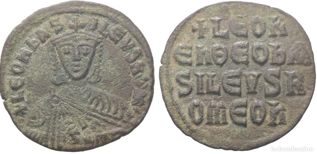 Monedas Imperio bizantino: Leo VI , AD 886-912. AE, Follis. 4.27 g. 25.95 mm. Constantinopla