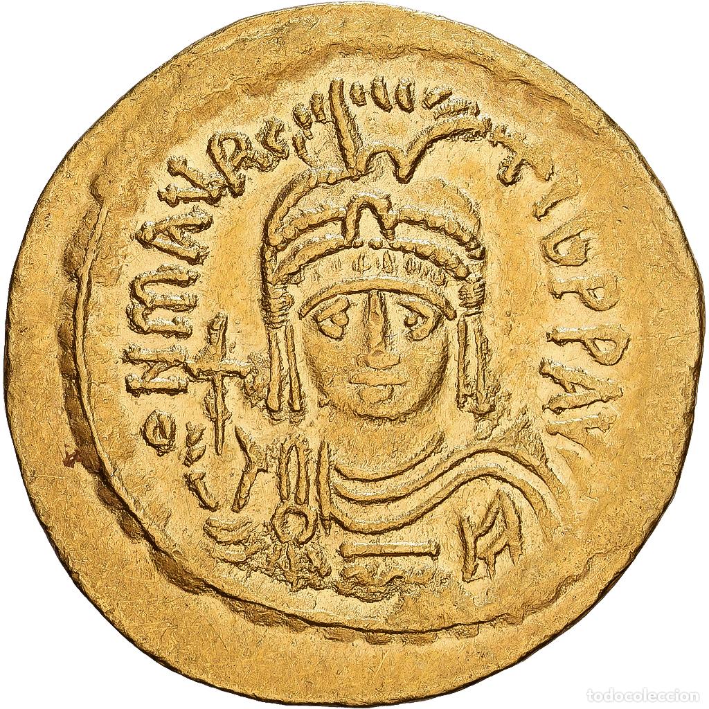 Monedas Imperio bizantino: [#1546337] Byzantine Empire, Maurice Tiberius, Solidus, 583-602, Constantinople, Oro, MBC+