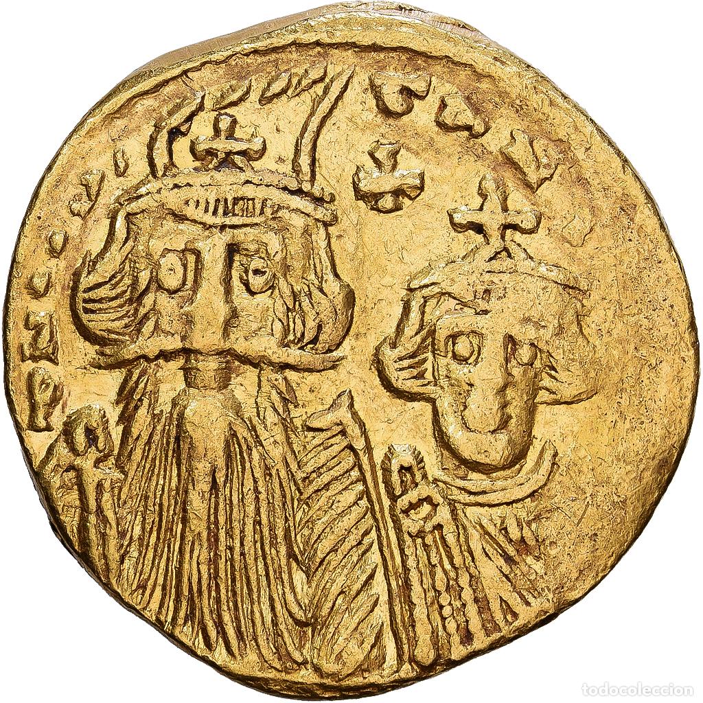 Monedas Imperio bizantino: [#1546336] Byzantine Empire, Constans II and Constantine IV, Solidus, 641-668