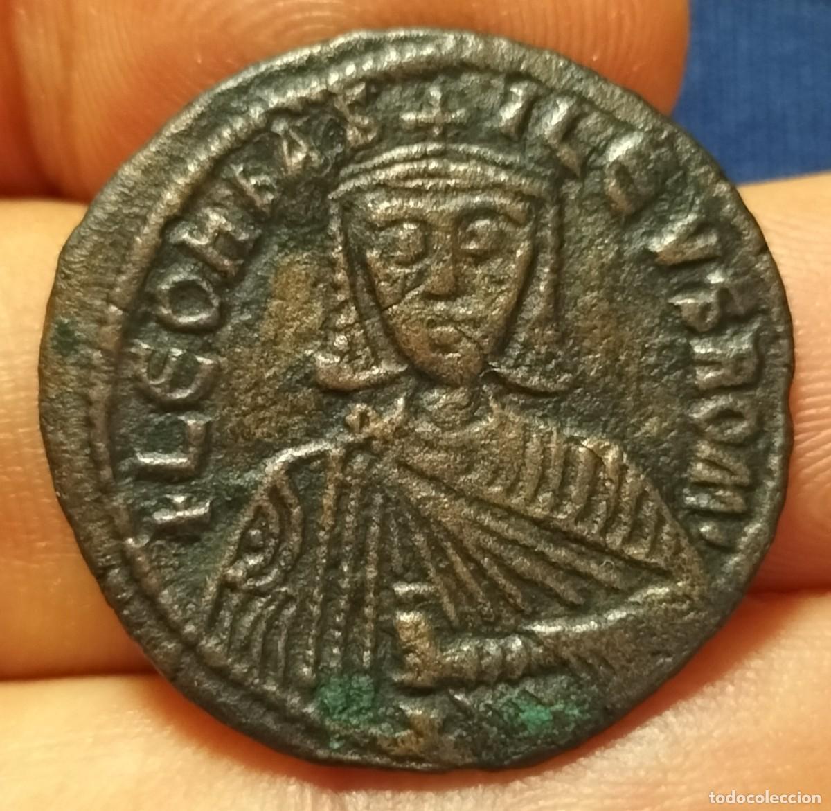 Monedas Imperio bizantino: Follis bizantino LEON VI 886 -912 CONSTANTINOPLA