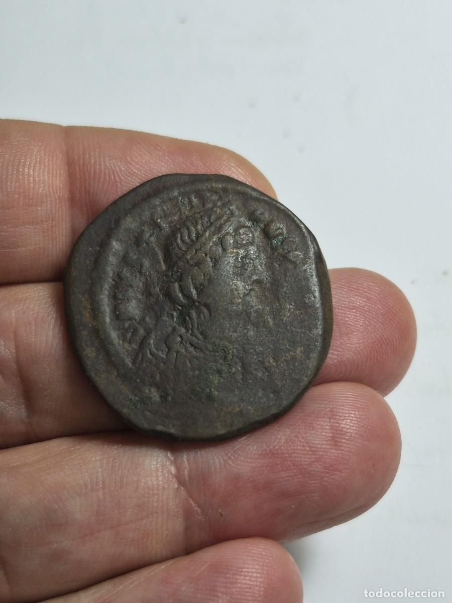 Monedas Imperio bizantino: NT/ FOLLIS BIZANTINO JUSTINIANO BUEN MODULO 18,30 grs (A1637)