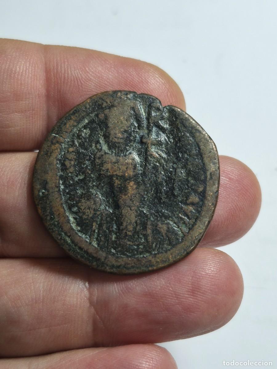 Monedas Imperio bizantino: NT/ FOLLIS BIZANTINO CON DOBLE ACU&Ntilde;ACION BUEN MODULO 17,30 grs (A1639)