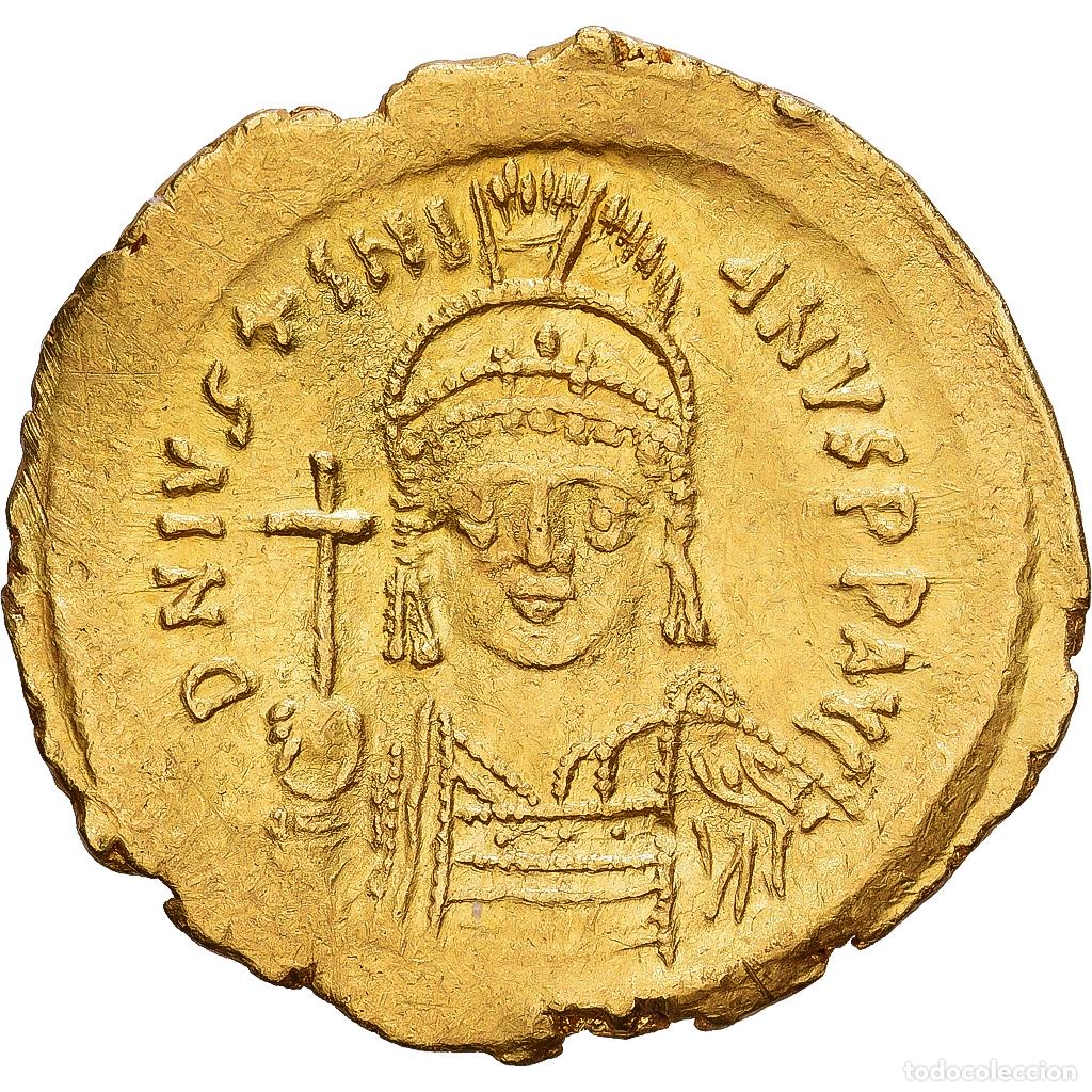 Monedas Imperio bizantino: [#1203296] Byzantine Empire, Justinian I, Solidus, 542-565, Constantinople, Oro, MBC+