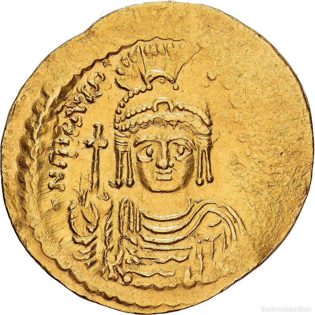 Monedas Imperio bizantino: [#1203262] Byzantine Empire, Maurice Tiberius, Solidus, 583-602, Constantinople, Oro, MBC