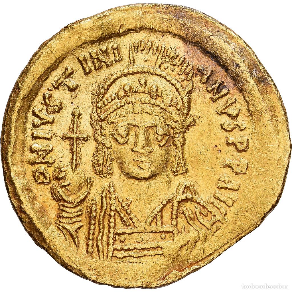Monedas Imperio bizantino: [#1203297] Byzantine Empire, Justinian I, Solidus, 542-565, Constantinople, Oro, MBC+